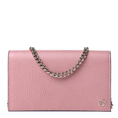 Gucci Dollar Calfskin Medium Betty Chain Wallet Soft Pink 1 of 11
