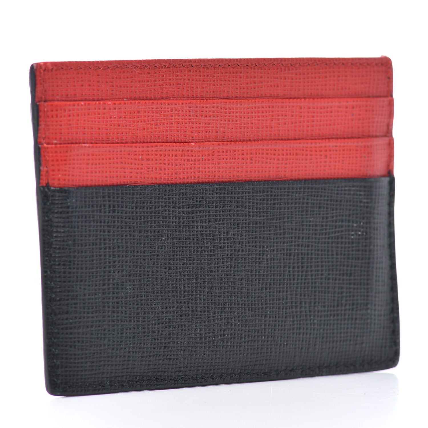Fendi Vitello Elite Monster Eyes Card Holder Black Yellow Red 3 of 6