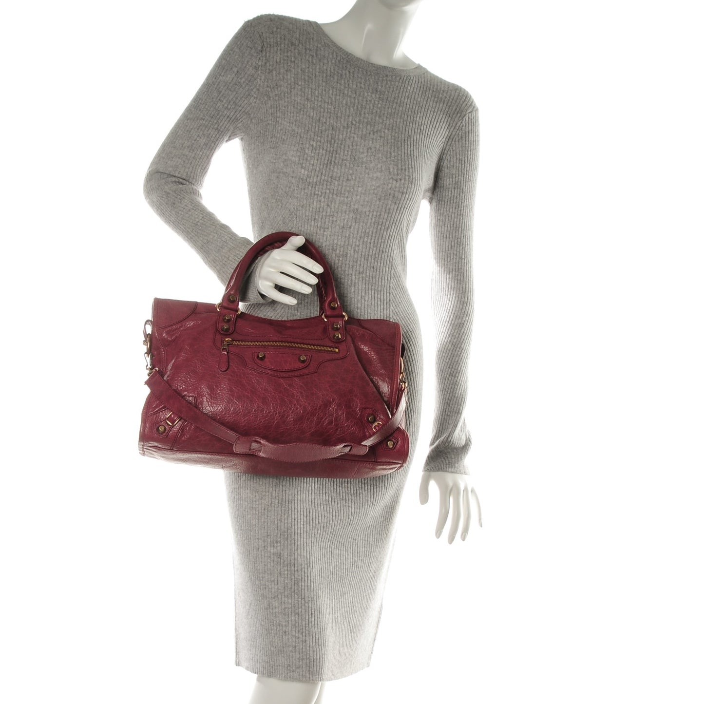 Agneau Giant 12 Rose Gold Hardware City Cassis