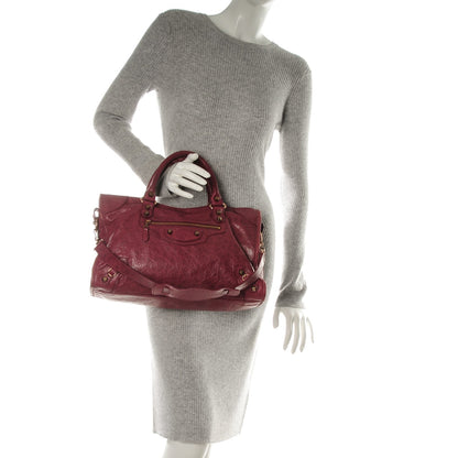 Balenciaga Agneau Giant 12 Rose Gold Hardware City Cassis 2 of 7