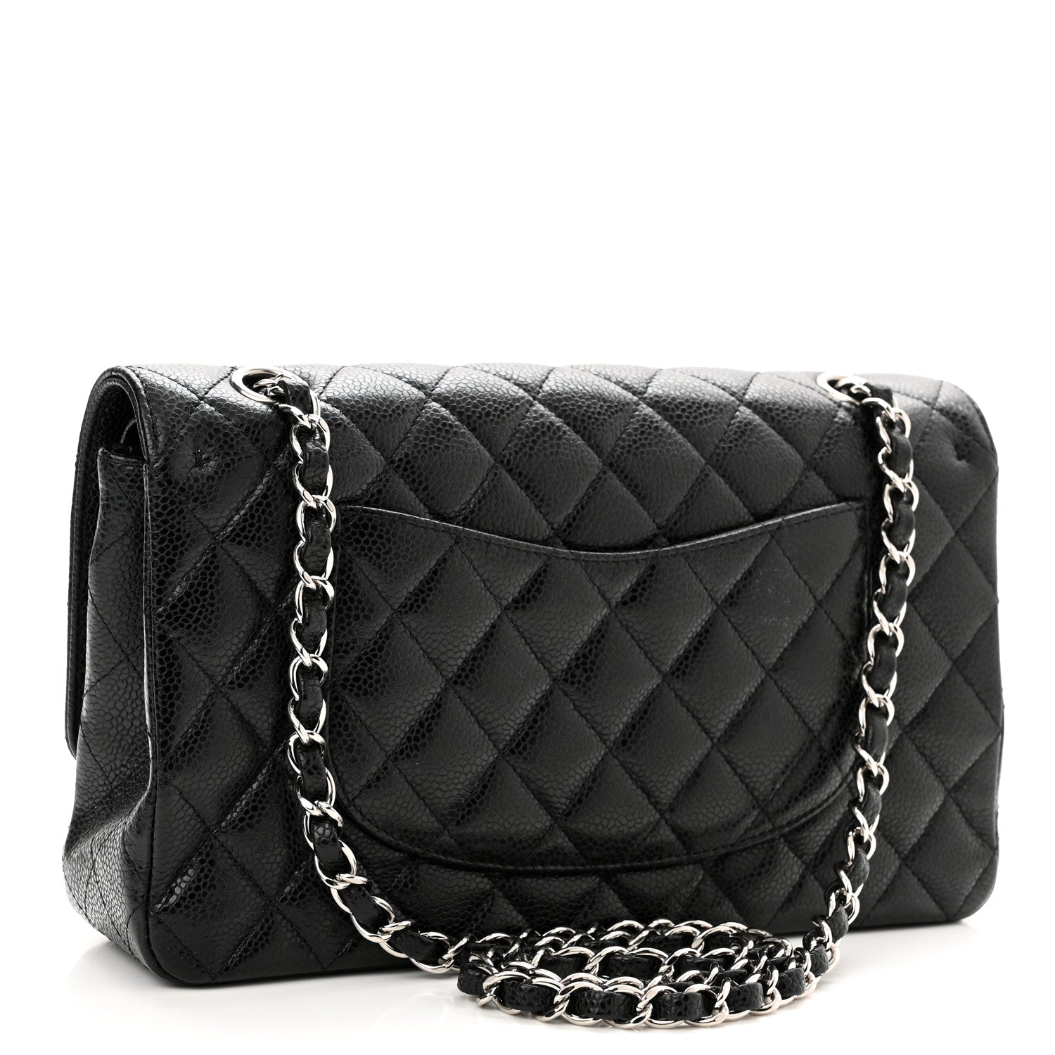 Chanel Caviar Quilted Medium Double Flap Black 3 of 13