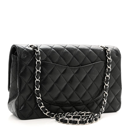 Chanel Caviar Quilted Medium Double Flap Black 3 of 13