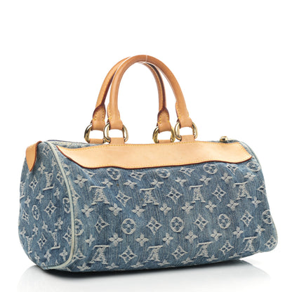 Louis Vuitton Monogram Denim Neo Speedy Blue 3 of 11
