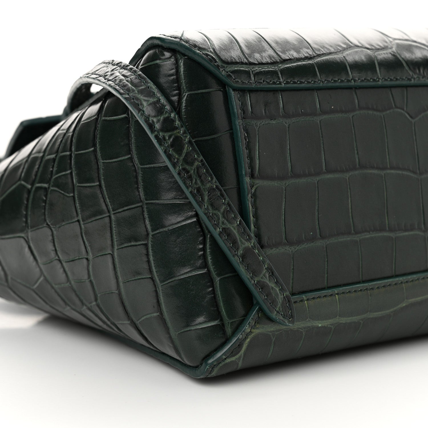 Celine Calfskin Crocodile Embossed Nano Belt Bag Amazone 8 of 10