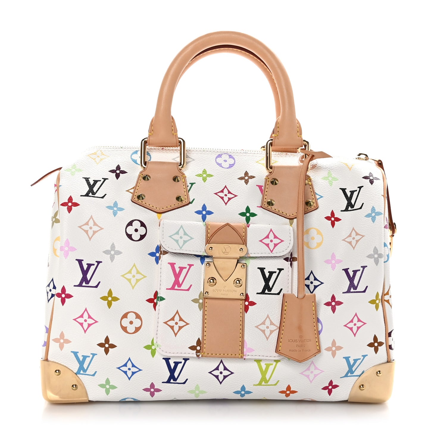 Monogram Multicolor Speedy 30 White