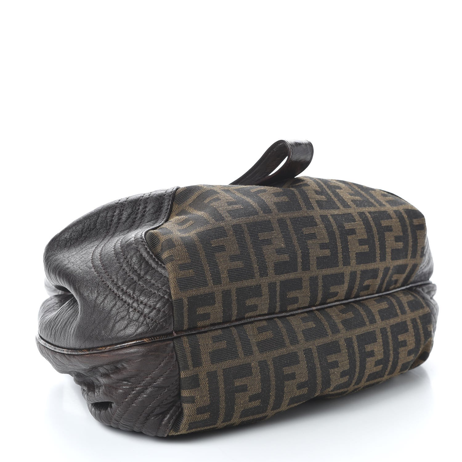 Fendi Zucca Nappa Nuvolata Vitello Tortuga Small Spy Tobacco Moro 4 of 9