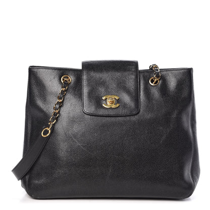 Chanel Caviar Shoulder Bag Black 1 of 10