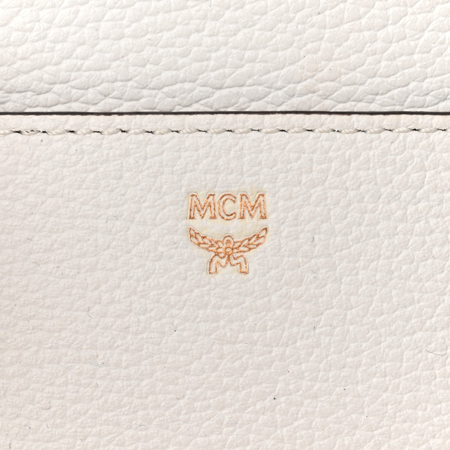MCM Grained Calfskin Medium Milla Convertible Backpack White Flake 6 of 15