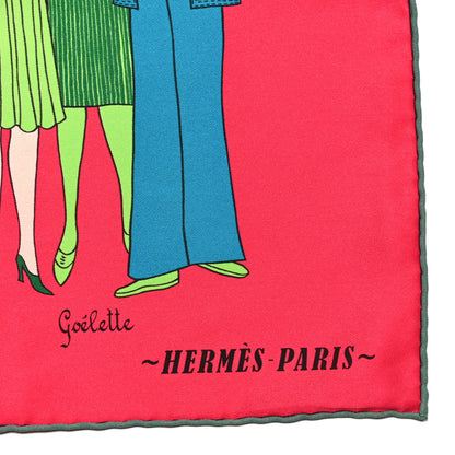 Hermes Silk Les Sportives Scarf 70 Fuchsia 2 of 5