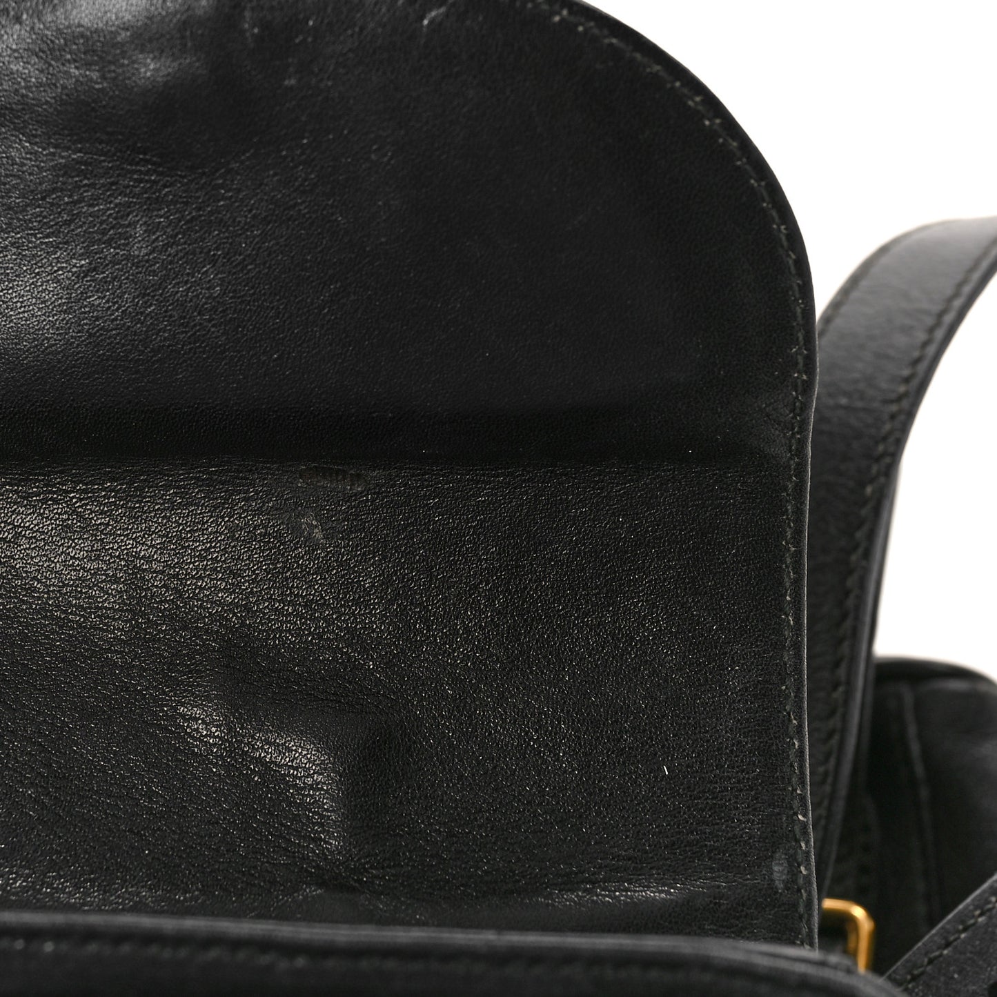 Calfskin Bamboo Backpack Black