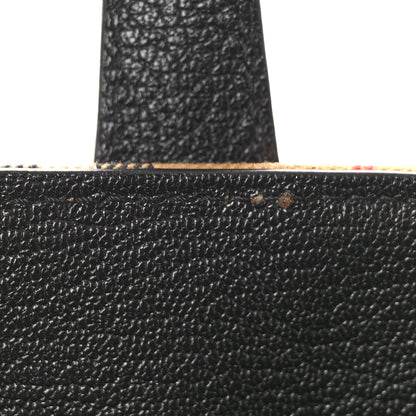 Burberry Goatskin Vintage Check Medium Banner Tote Black 9 of 9