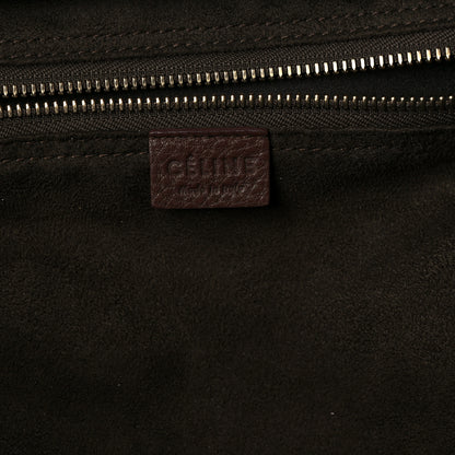 Celine Drummed Calfskin Mini Luggage Dark Brown 5 of 9
