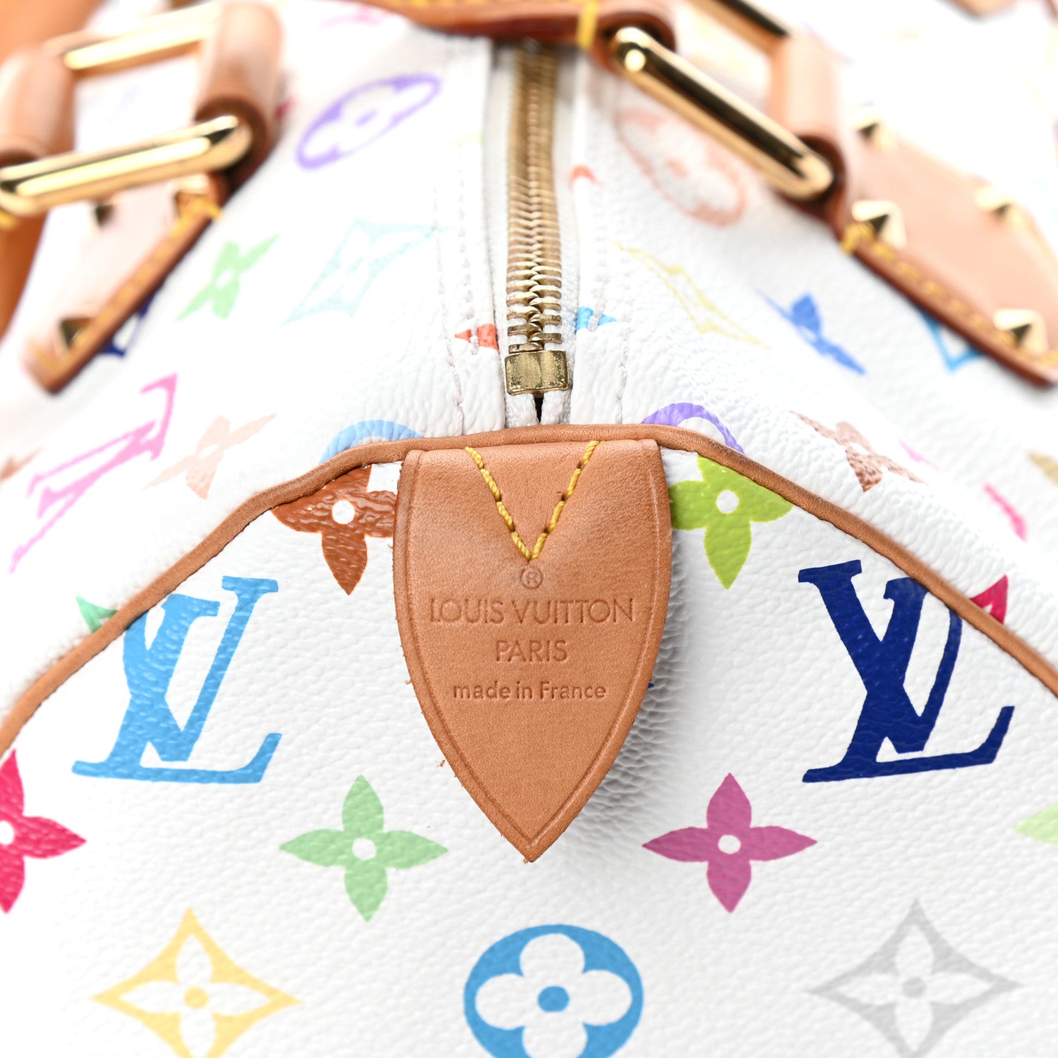 Louis Vuitton Monogram Multicolor Speedy 30 White 6 of 8