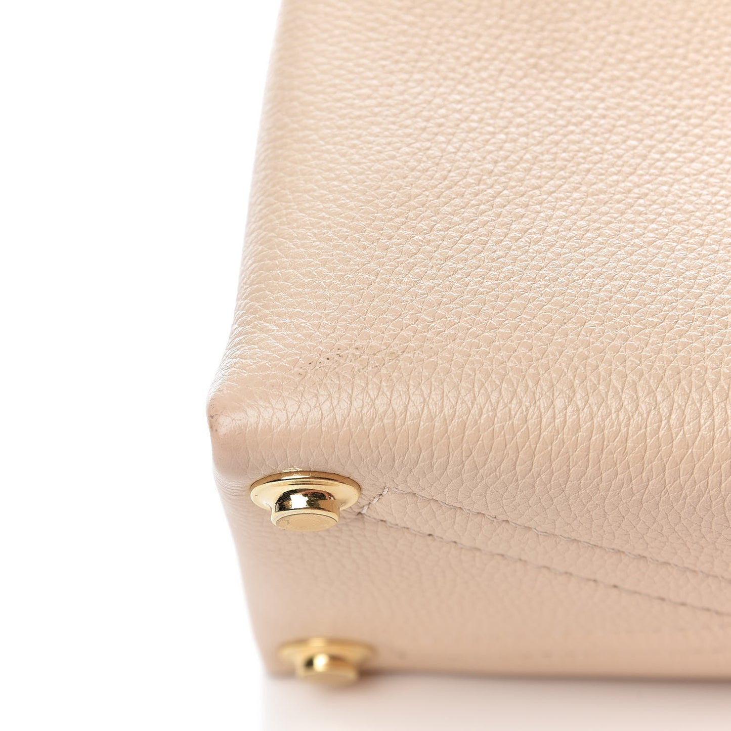 Grained Smooth Calfskin Rose Des Vents PM Creme
