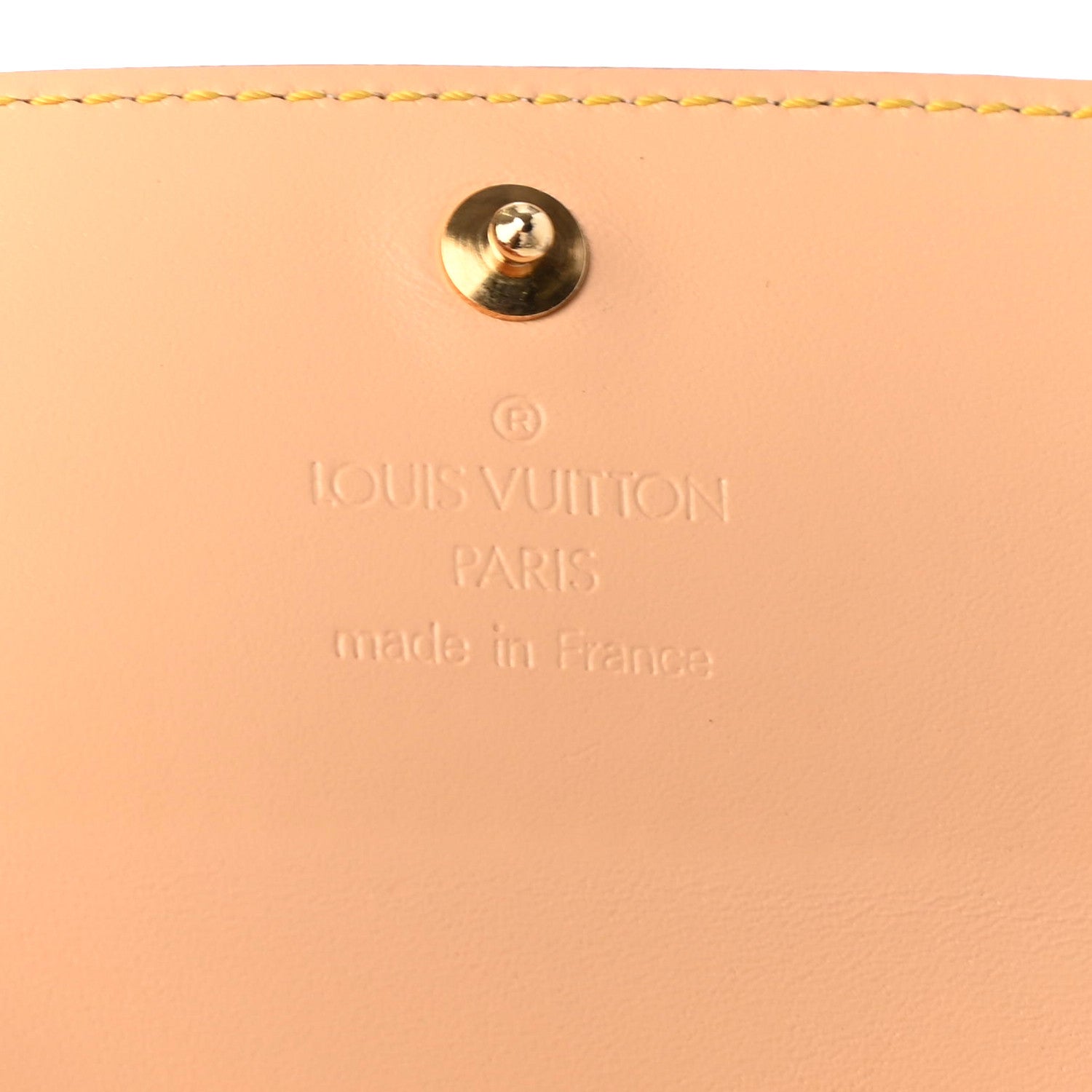 Louis Vuitton Monogram Cherry Blossom Porte-Monnaie Plat Coin Purse Red 6 of 7