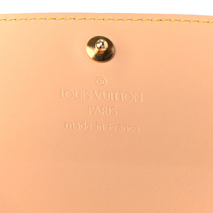 Louis Vuitton Monogram Cherry Blossom Porte-Monnaie Plat Coin Purse Red 6 of 7