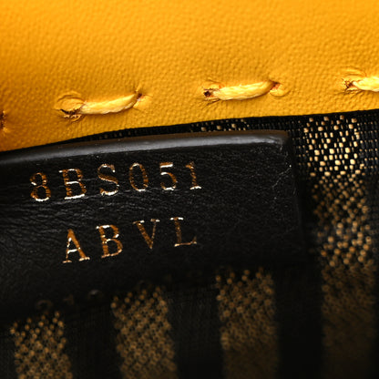 Fendi Vitello King Plexiglass Logo Embossed Mini Fendi Sunshine Shopper Tote Mimosa 7 of 9