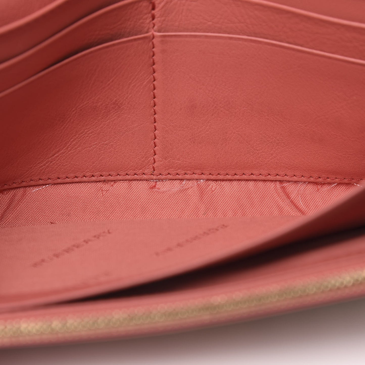 Calfskin Horseferry Check Porter Continental Wallet Coral Pink