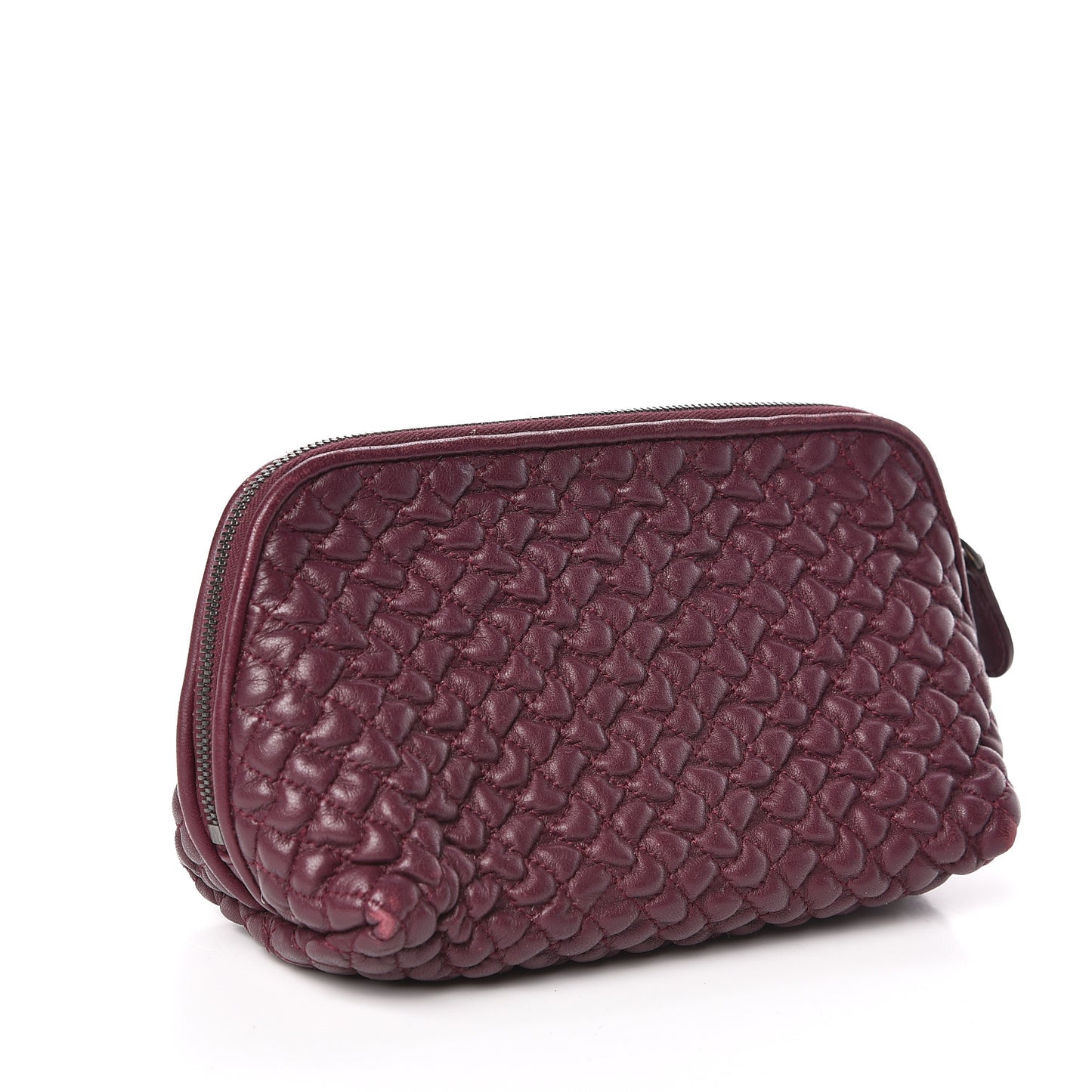 Nappa Bubble Quilted Cosmetic Pouch Opera