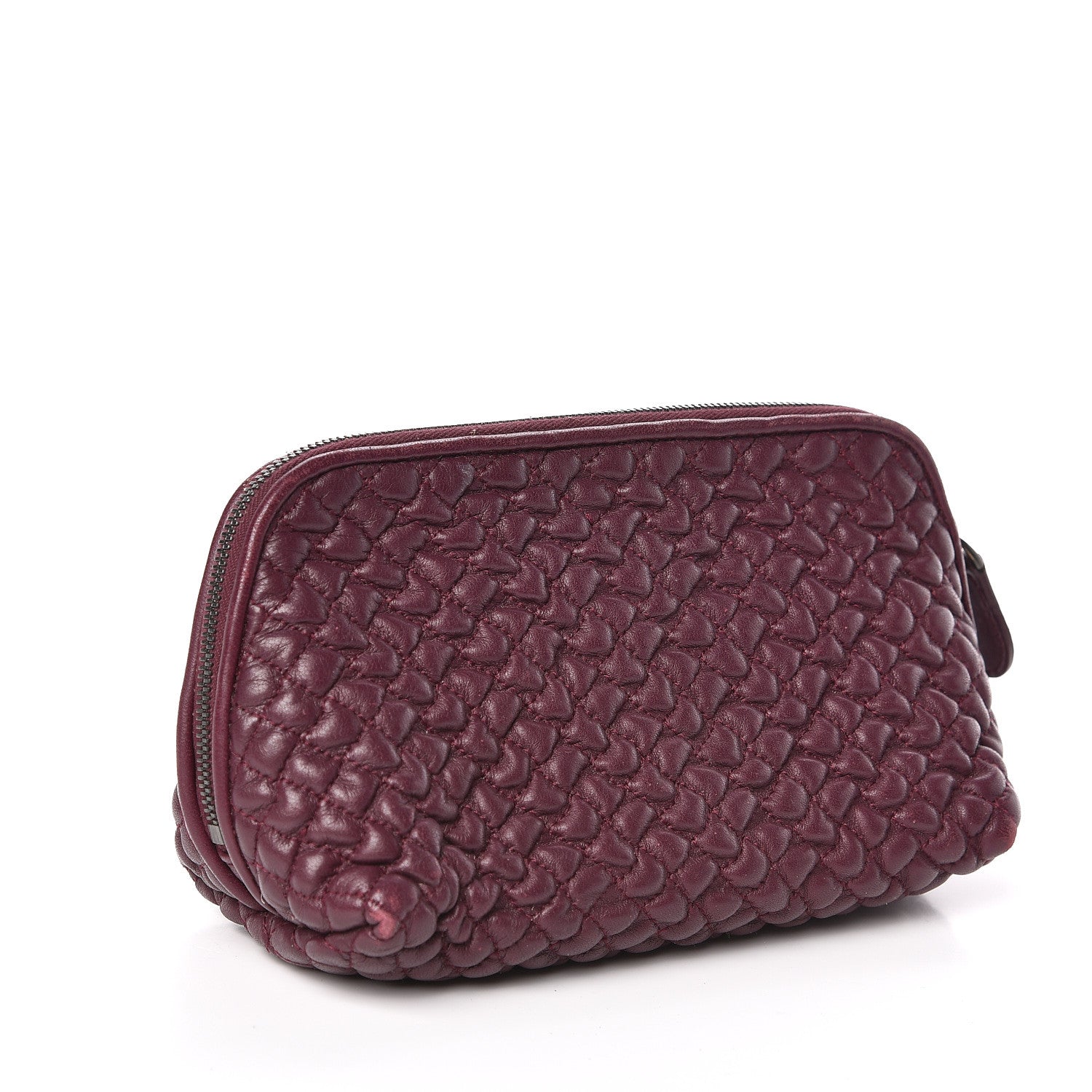 Bottega Veneta Nappa Bubble Quilted Cosmetic Pouch Opera 3 of 7