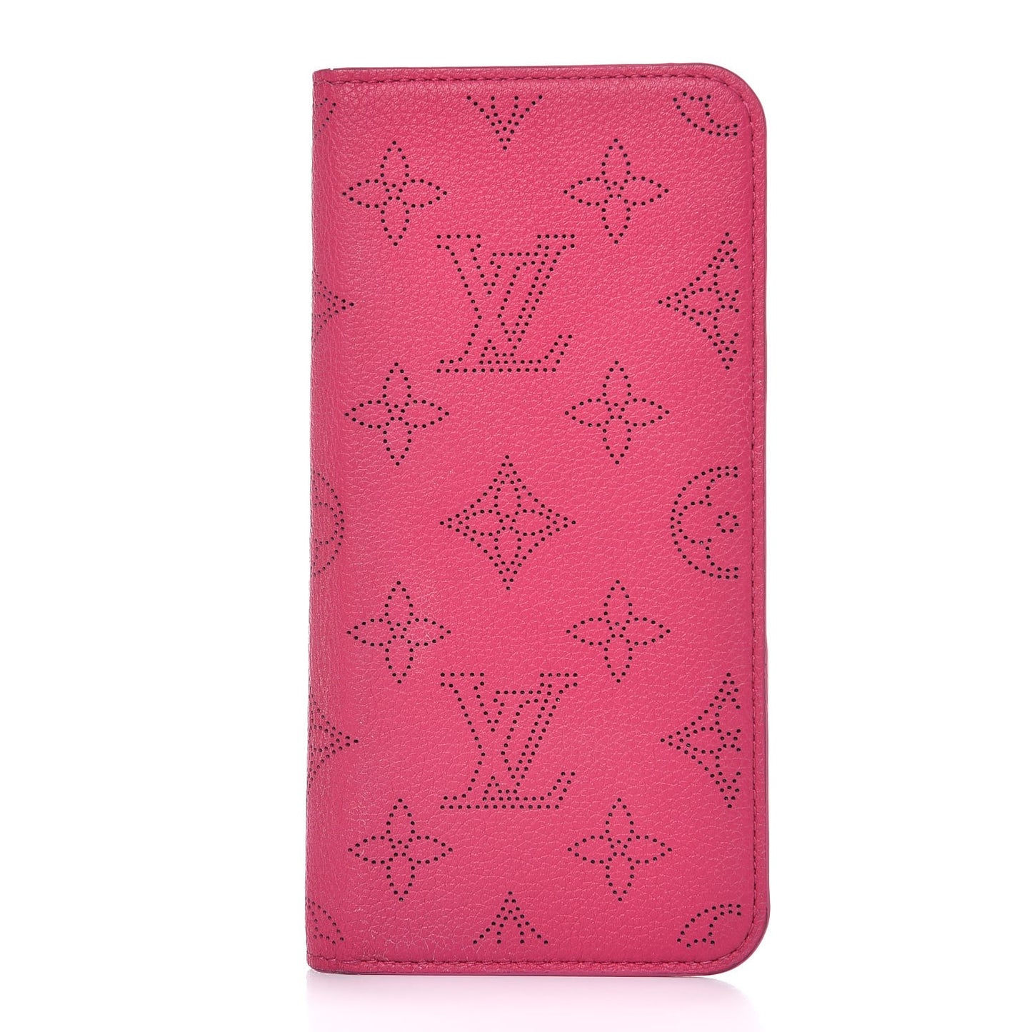 Monogram Cuir iPhone 8 Plus Folio Case Fuchsia