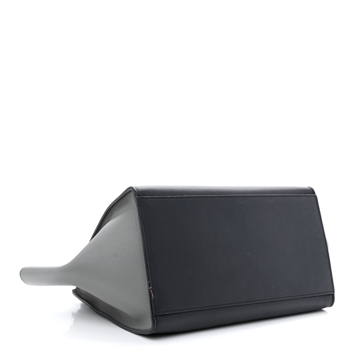 Celine Elephant Calfskin Small Tri-Color Trapeze Indigo 4 of 15