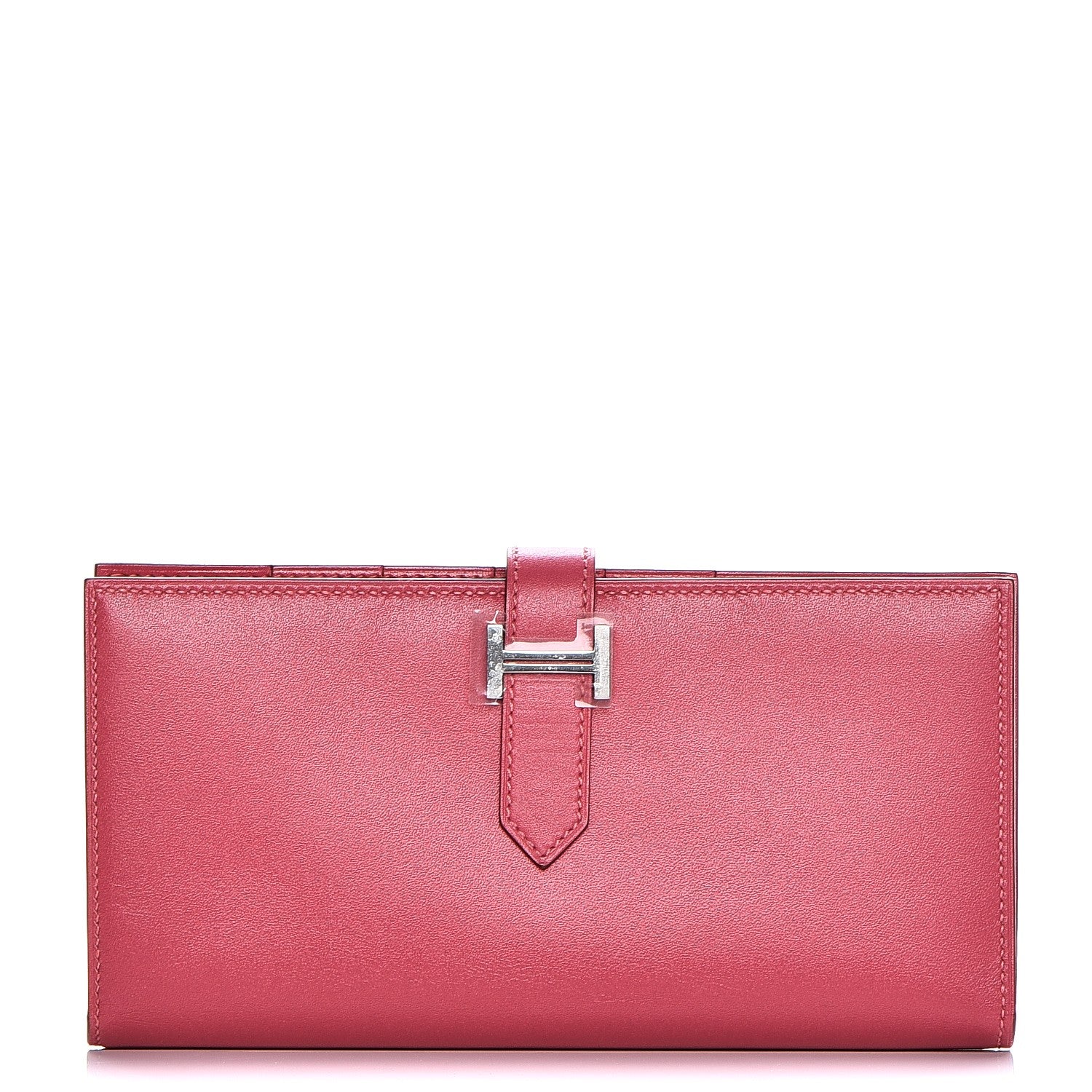 Hermes Tadelakt Bearn Gusset Wallet Rose Azalee 1 of 10