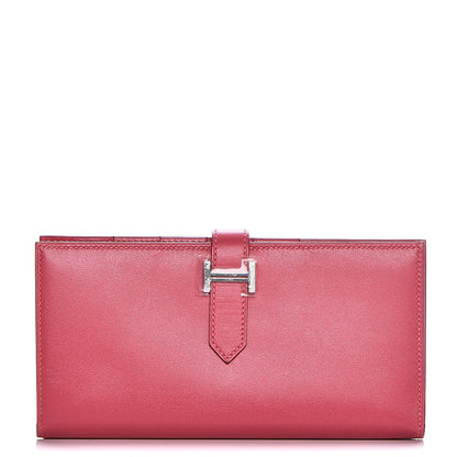 Hermes Tadelakt Bearn Gusset Wallet Rose Azalee 1 of 10