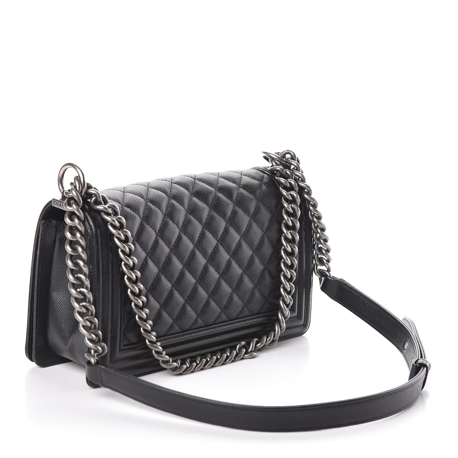 Chanel Caviar Quilted Medium Boy Flap Black 3 of 10