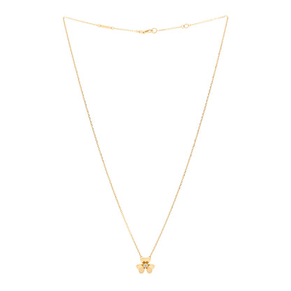Van Cleef & Arpels 18K Yellow Gold Diamond Mini Frivole Pendant Necklace 3 of 5