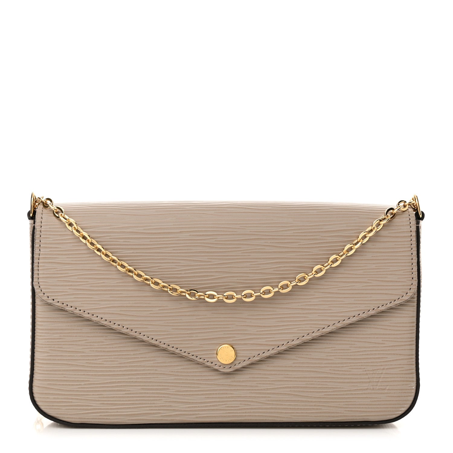 Louis Vuitton Epi Felicie Pochette Chain Wallet Galet 1 of 11