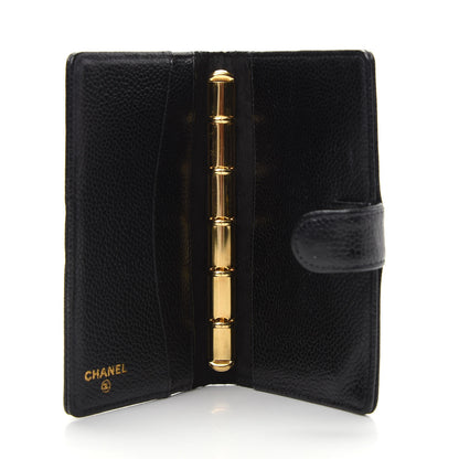 Chanel Caviar Timeless CC Ring Agenda Planner Black 5 of 10