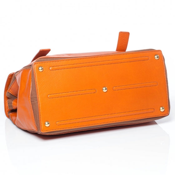 Saint Laurent Leather Muse Two Orange 4 of 10