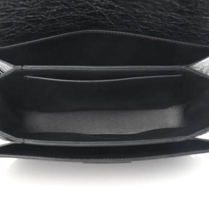 Valentino Garavani Brushed Calfskin Supervee Shoulder Bag Black 5 of 9