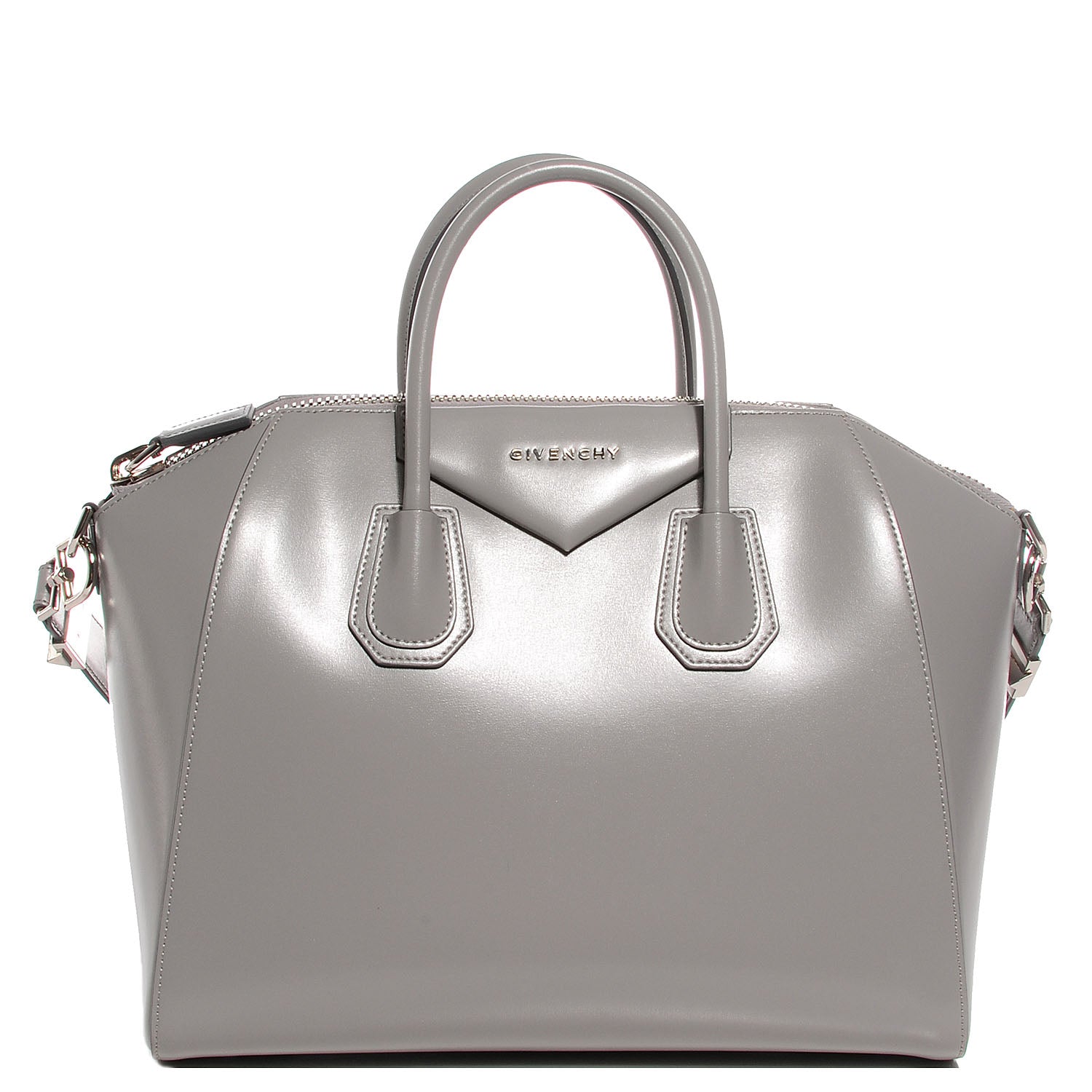 Givenchy Smooth Calfskin Medium Antigona Pearl Grey 1 of 11