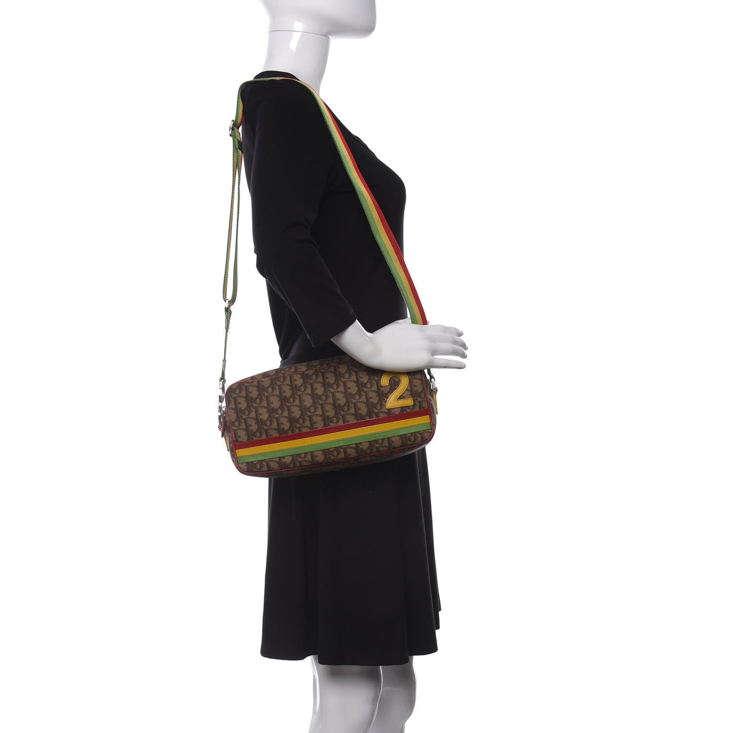 Monogram Rasta Messenger Bag Beige
