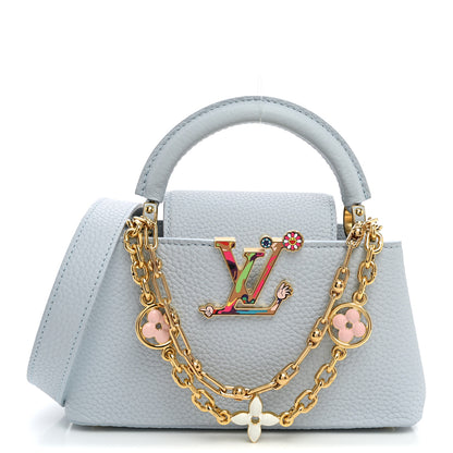 Louis Vuitton LV X TM Taurillon Capucines East West Mini Olympe Blue 1 of 11