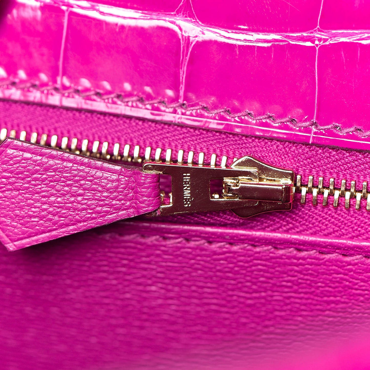 Shiny Alligator Kelly Sellier 25 Rose Scheherazade