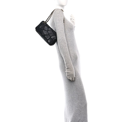 Chanel Lambskin Jersey Scales Flap Black 2 of 10
