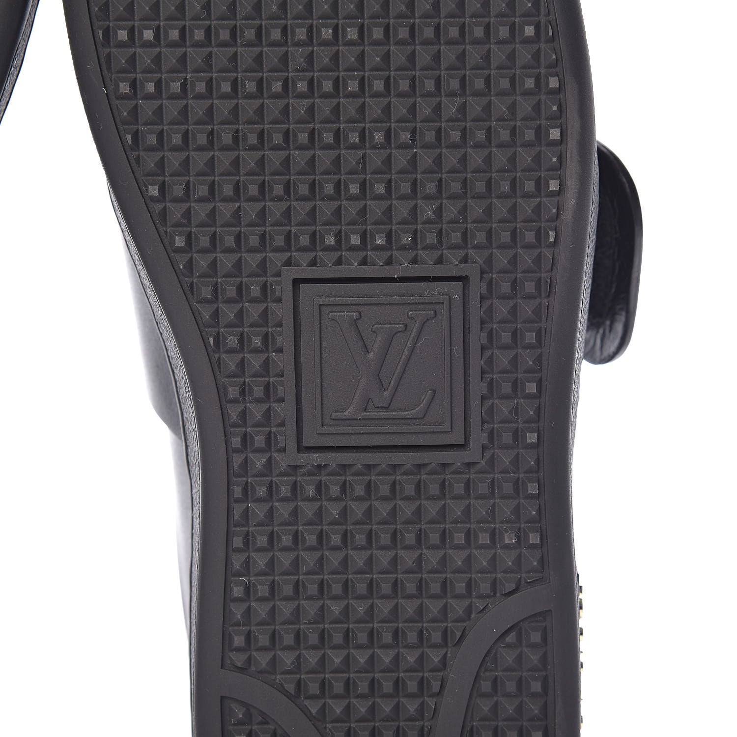 Louis Vuitton Calfskin Frontrow Sneakers 38 Black 6 of 10