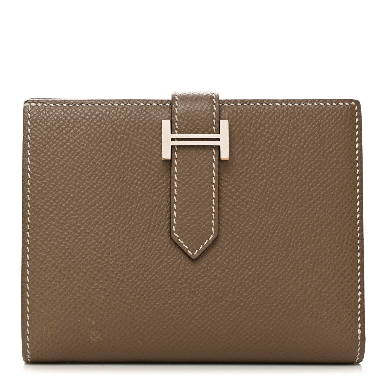 Hermes Epsom Bearn Compact Wallet Etoupe 1 of 8