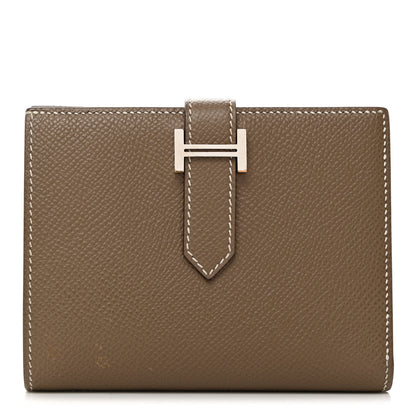 Hermes Epsom Bearn Compact Wallet Etoupe 1 of 8