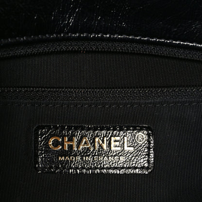 Chanel Crumpled Glazed Lambskin Quilted Small Flap Black 6 of 10