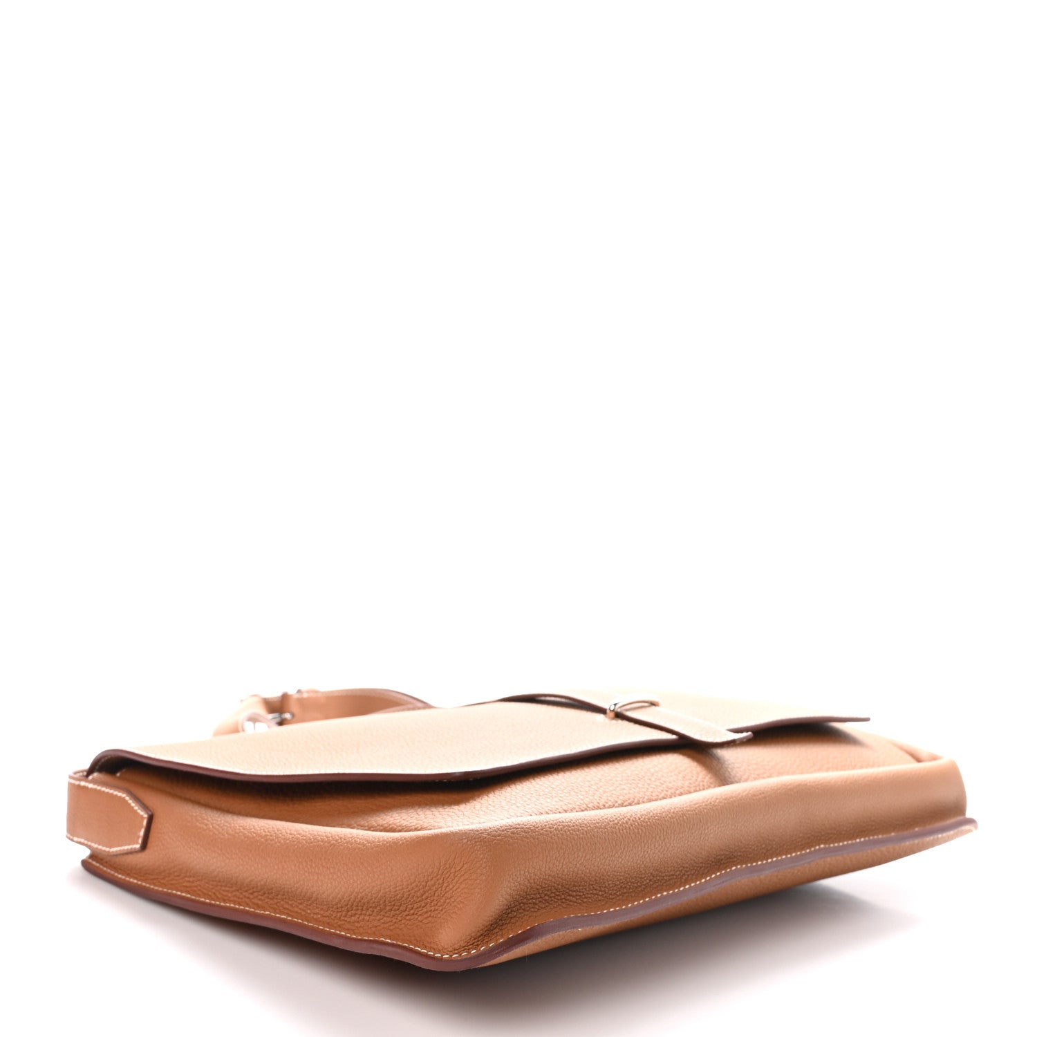 Hermes Togo Steve Light Messenger Gold 4 of 10
