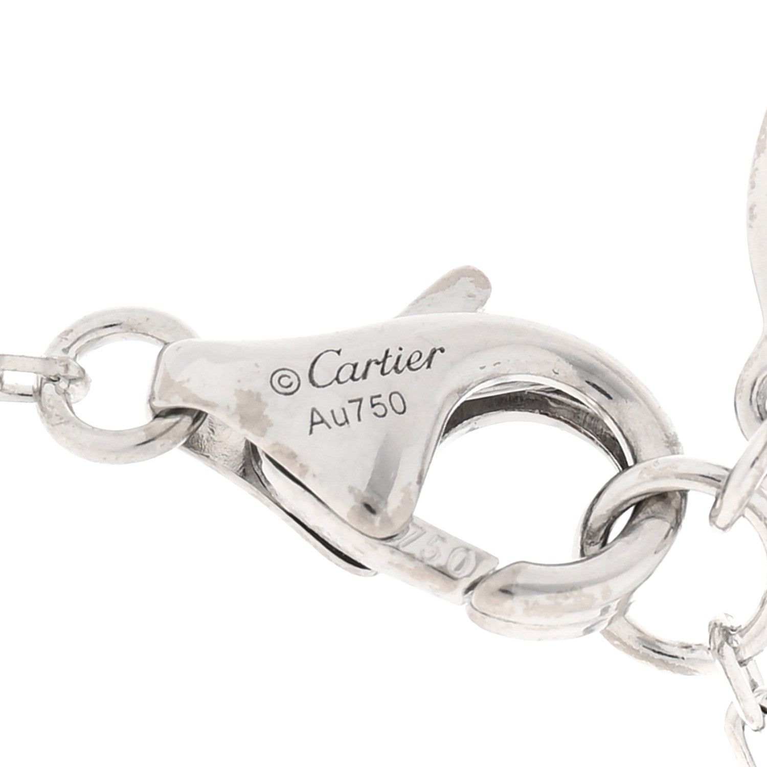Cartier 18K White Gold Diamond SM D'Amour Pendant Necklace 4 of 6