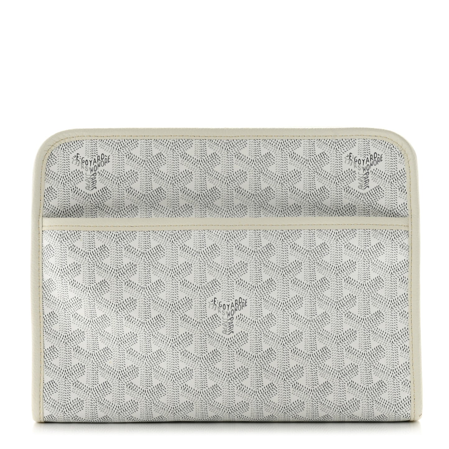 Goyardine Jouvence MM Toiletry Pouch White