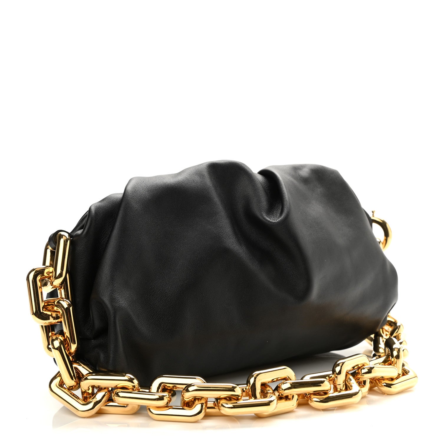 Bottega Veneta Calfskin The Pouch Chain Black 3 of 10