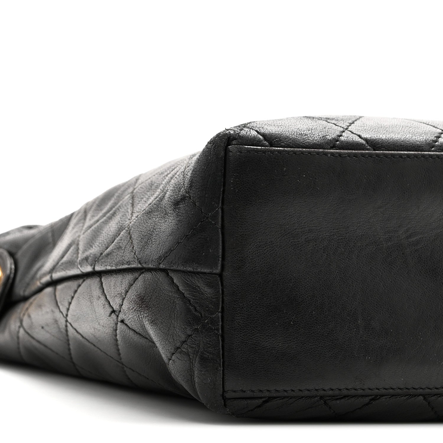Chanel Lambskin Quilted Shoulder Bag Black 9 of 10
