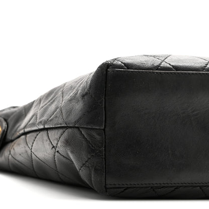 Chanel Lambskin Quilted Shoulder Bag Black 9 of 10