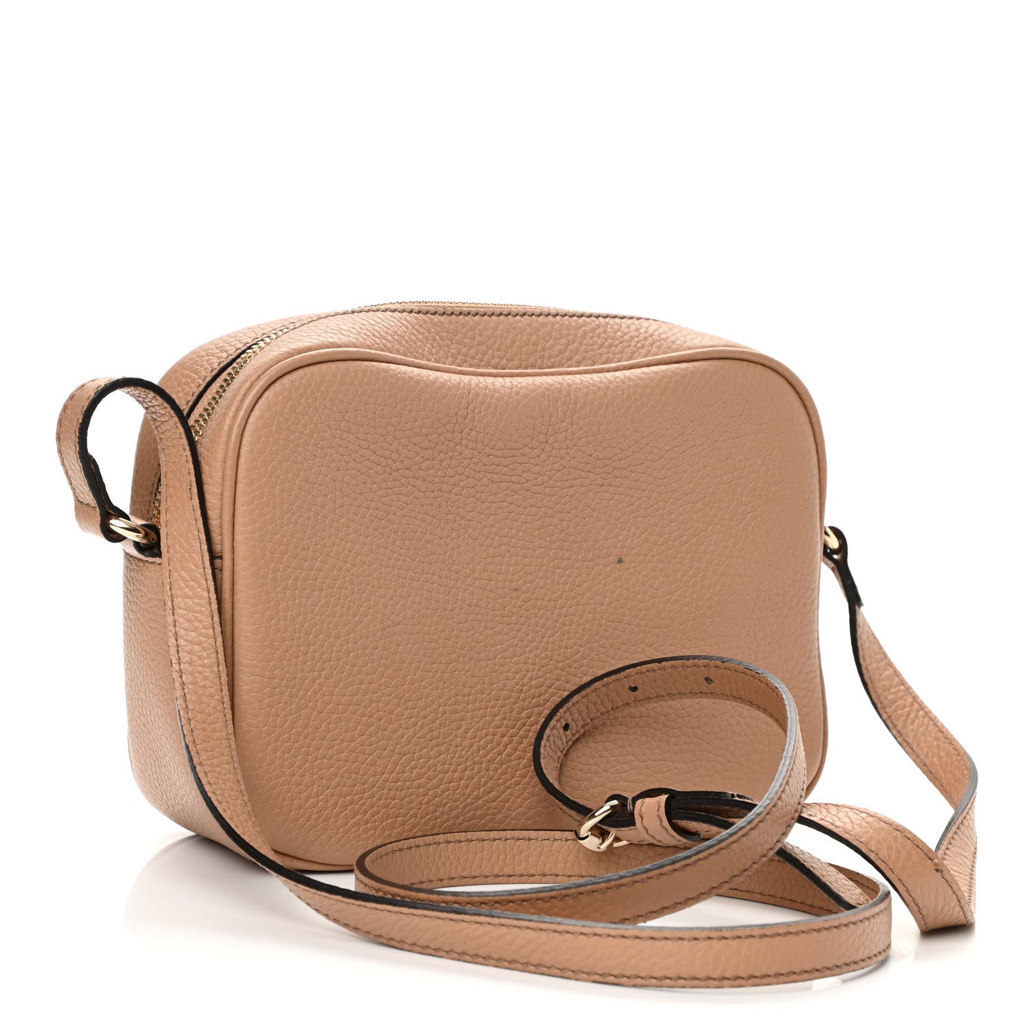 Gucci Pebbled Calfskin Small Soho Disco Bag Camelia 3 of 11